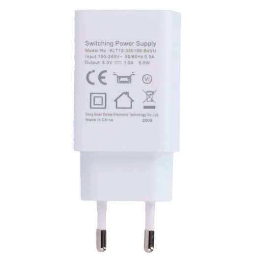 TEDEE-POWERADAPTER, USB napajanje, Europski tip utikača, AC ulaz 100, 240 V / 0.5 A