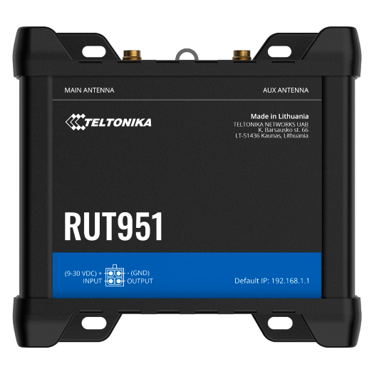 TK-RUT951-POE+, Teltonika industrijski 4G ruter, 4 Ethernet priključka RJ45, brzi Ethernet 