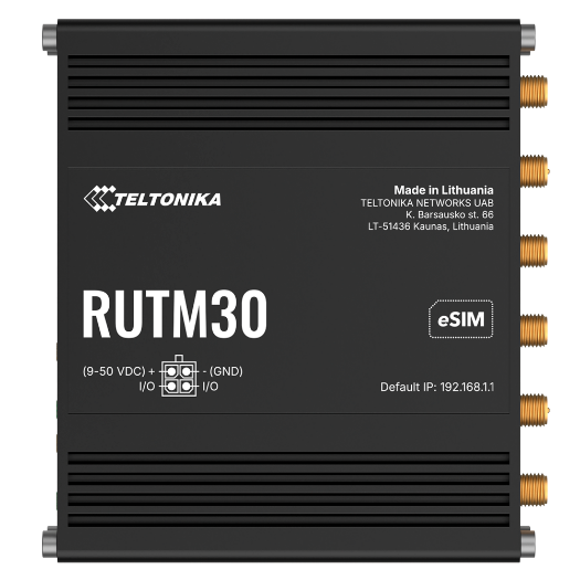 TK-RUTM30, Teltonika Router 5G industrijski, 5G Sub, 6 GHz SA/NSA, Dual SIM  