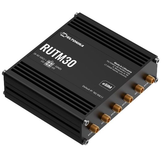TK-RUTM30, Teltonika usmjerivač 5G Industrijski, 5G podzemlje, 6Ghz SA/NSA, Dvije SIM kartice