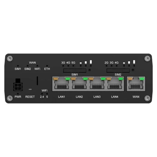 TK-RUTM56, Teltonika industrijski usmjerivač 5G, Dvostruki modem (1x Modem 5G, 1x Modem 4G)