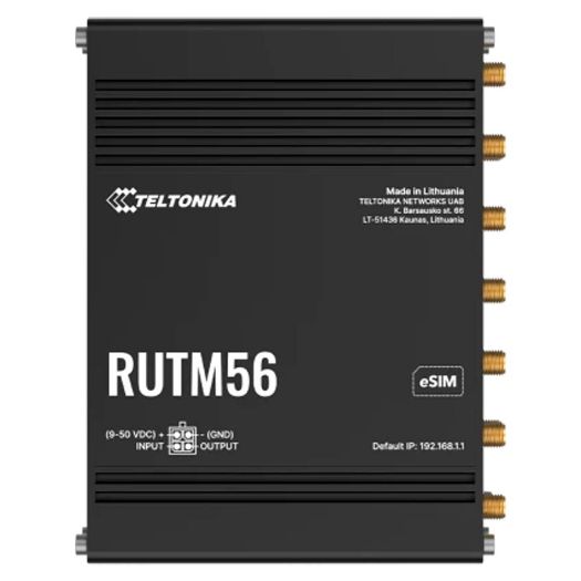 TK-RUTM56, Teltonika industrijski usmjerivač 5G, Dvostruki modem (1x Modem 5G, 1x Modem 4G)
