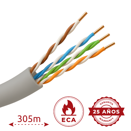 UTP5E-305-PVC-Eca, Safire UTP kabel, Kategorija 5E, kolut od 305 metara | Promjer 5 mm 