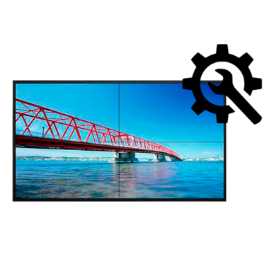 UV-CUSTOM-VW-WALL, prilagodljivi komplet, MxN komplet videozida, uključuje monitore 