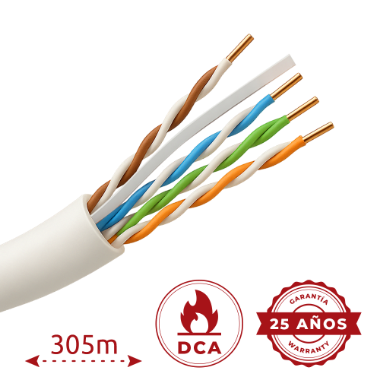 UTP6-305-H-Dca, Safire UTP kabel bez halogena, Kategorija 6, zadovoljava Fluke test na 90 m 