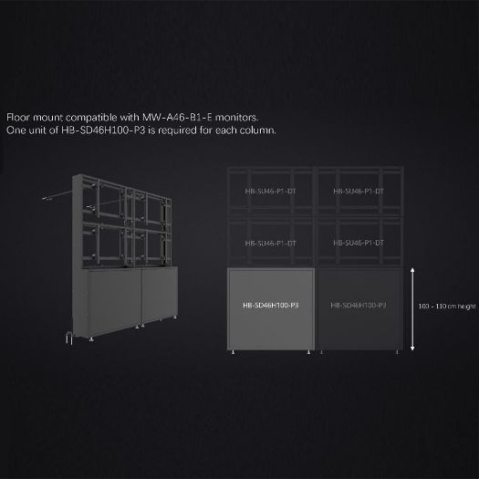 UV-HB-SD46H100-P3, Modularna podrška za videozid, Kompatibilno s UV-om, MW, A46