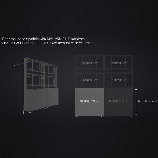 UV-HB-SD55H100-P3, Modularna podrška za videozid, Kompatibilno s UV-om, MW, A55
