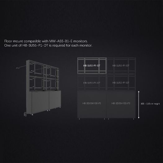 UV-HB-SU55-P1-DT, Modularna podrška za videozid, Kompatibilno s UV-om, MW, A55