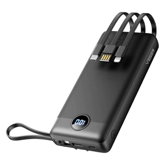 VG-W2059, Power Bank za put, Kapacitet 20000mAh, USB, C ulazi i USB, Kabel