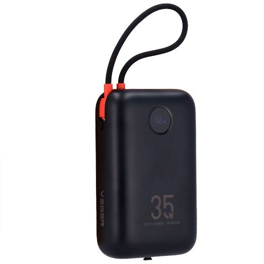 VG-W3018, Power Bank za put, Kapacitet 30000mAh, USB, C ulazi i USB, C kabel