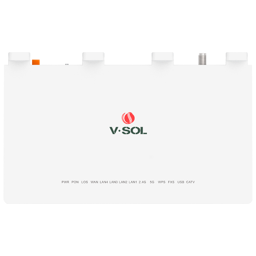 VSOL-HG3232AX30T, V, SOL ruter ONT Wi-Fi 6, 1× PON, 4× LAN RJ45 GE, 1× RJ11, 1× CATV, 1× USB 3.0 