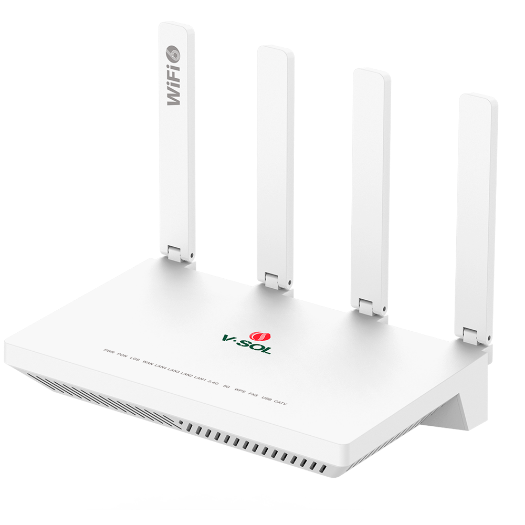 VSOL-HG3232AX30T, V, SOL ruter ONT Wi-Fi 6, 1× PON, 4× LAN RJ45 GE, 1× RJ11, 1× CATV, 1× USB 3.0 