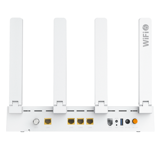 VSOL-HG3232AX30T, V, SOL ruter ONT Wi-Fi 6, 1× PON, 4× LAN RJ45 GE, 1× RJ11, 1× CATV, 1× USB 3.0 