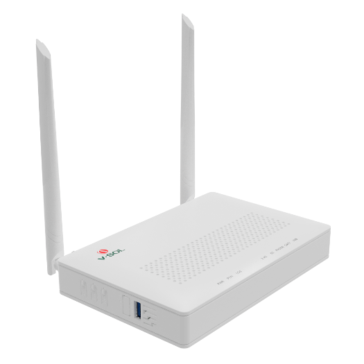 VSOL-HG325ACT-A, V, SOL ruter ONT Wi-Fi 5, 1× PON, 4× LAN RJ45 GE, 1× RJ11, 1× CATV 