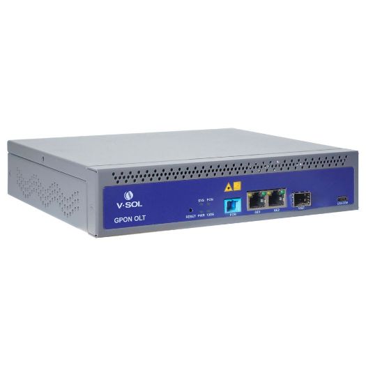 VSOL-V1600GS-F, U, SOL Single Pon Gpon OLT, 2 porta RJ45 10/100/1000 Mbps + 1 1/10Gigabitni SFP+ Port