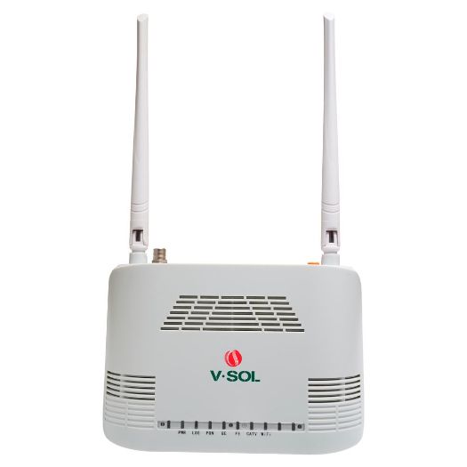 VSOL-V2802GWT, U, SOL Router ONT Wi, Be 4 CATV, 1X PON 1x LAN RJ45 FE 1x LAN RJ45 GE 1x CATV