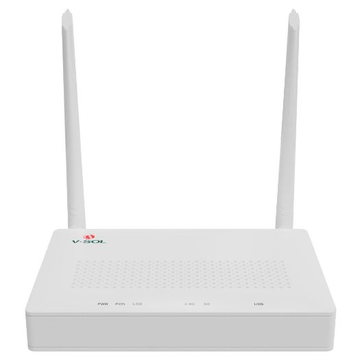 VSOL-V2804AC-A, U, SOL Router ONT Wi, Budi 5 AC1200, 1X PON 4x LAN RJ45 10/100/1000Mbps 1x USB3.0
