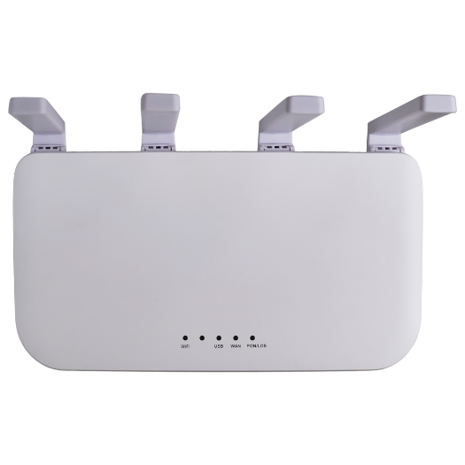 VSOL-V2804AX15, V, SOL ruter ONT Wi-Fi 6 AX1500, 1× PON, 4× LAN RJ45 10/100/1000 Mbps, 1× USB 3.0 