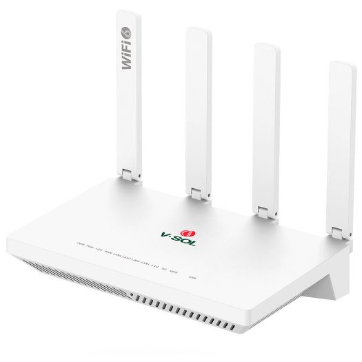 VSOL-V2804AX30-A, U, SOL Router ONT Wi, Žica 6 AX3000, 1X PON 4x LAN RJ45 10/100/1000Mbps 1x USB3.0