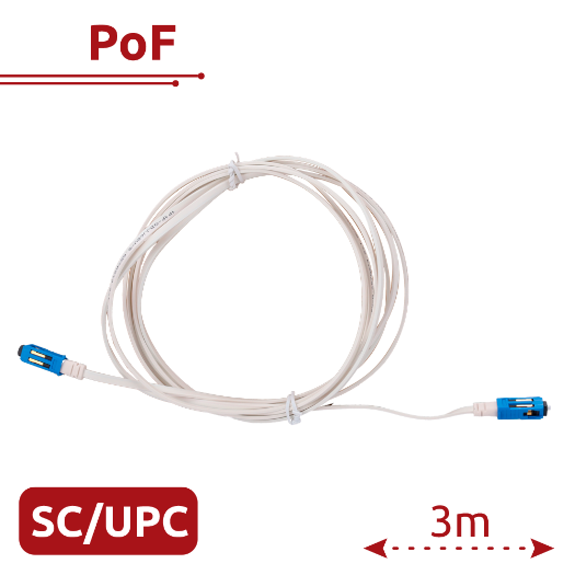 VSOL-VPOF-SC-UPC-3M, V, SOL, PoF kabel, omogućuje injekciju podataka i napajanje vlakna 
