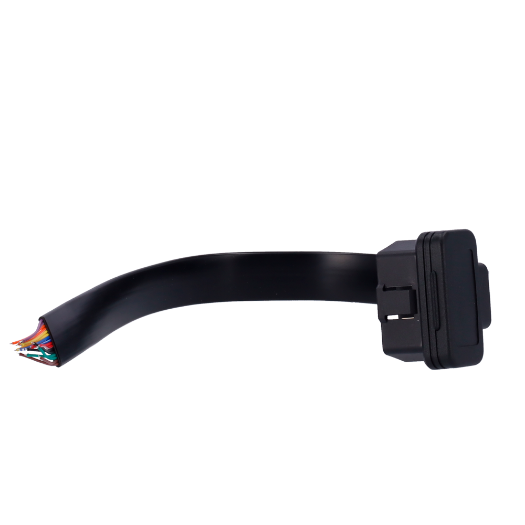 VW-OBD-SLIM, OBD2 muški kabel, 16 pinova, duljina 30 cm, niskoprofilni, za zavarivanje 