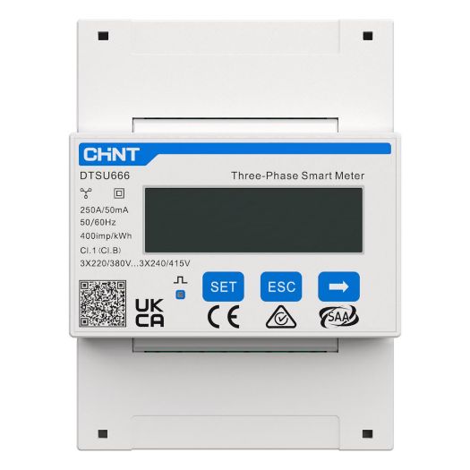 ASOX-3P-250A-CT, Pametno brojilo Anker Solix, Trofazni | Dvosmjerni, Kompatibilan s ASOX inverterom