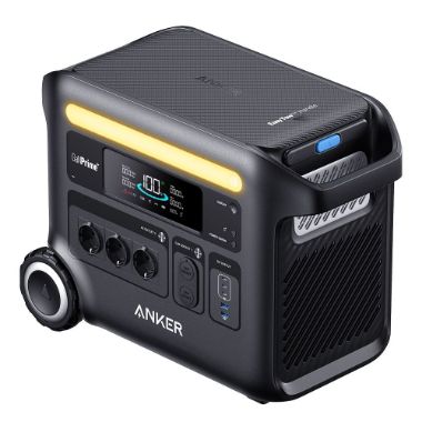 ASOX-F2600, Prijenosna baterija Anker Solix, Veliki kapacitet od 2560 Wh, Izlazna snaga 2400 W