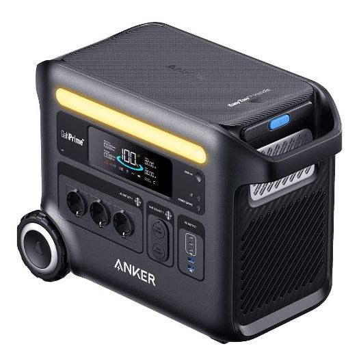 ASOX-F2600, Prijenosna baterija Anker Solix, Veliki kapacitet od 2560 Wh, Izlazna snaga 2400 W