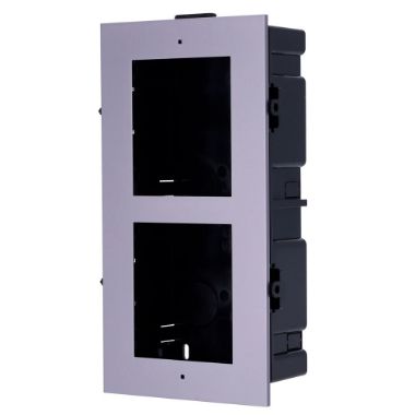 DS-KD-ACF2/Plastic, Prednja ploča i ugradbena kutija, Za 2 modula, Specifično za Hikvision video portafonske sustave