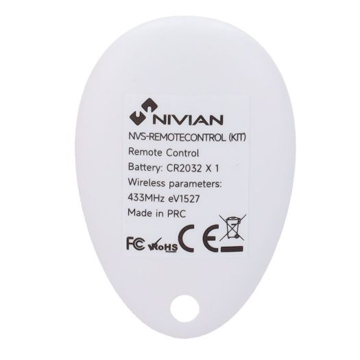 NVS-REMOTECONTROL, Nivian Smart, Daljinski upravljač, Naoružan, razoružan, djelomično i panično