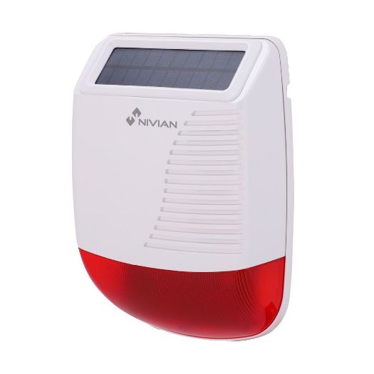 NVS-SOLARSIREN, Nivian Smart, Solarna vanjska sirena, Integrirani solarni panel