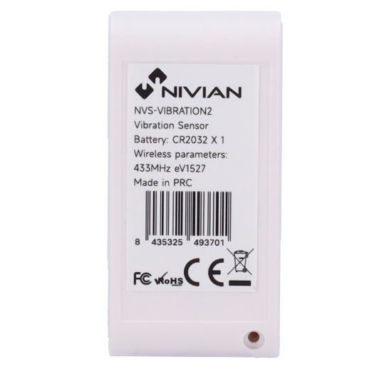 NVS-VIBRATION2, Nivian Smart, Senzor vibracija, Lom stakla ili pomicanje predmeta