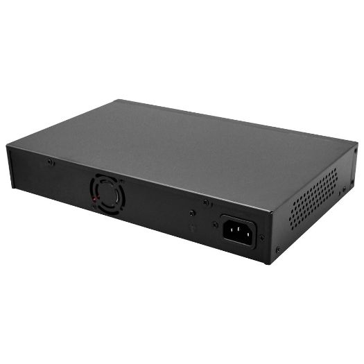 SF-SW2016HIPOE-GMF-240, Safire Switch Hi, PoE, 16 PoE portova + 2 SFP + 2 RJ45