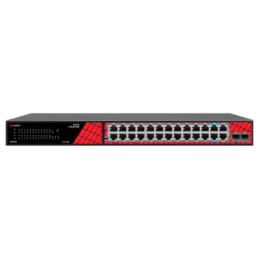SF-SW2824HIPOE-GMF-300, Safire Switch Hi, PoE, 24 porta + 2.5GE SFP uzlazni link + 2 uzlazni link RJ45