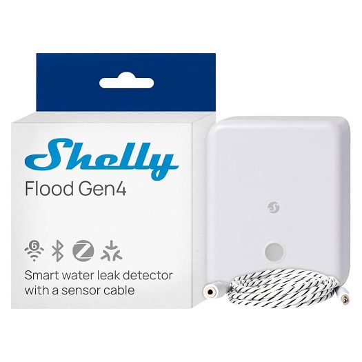 SH-FLOOD-GEN4, Shelly Flood Gen4, WiFi 2.4 GHz / Bluettoh / Zigbee / Matter