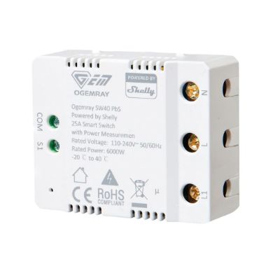 SH-OG-SMART-RELAY-25A, Ogemray pametni relej 25A, WiFi 2.4 GHz / Bluetooth