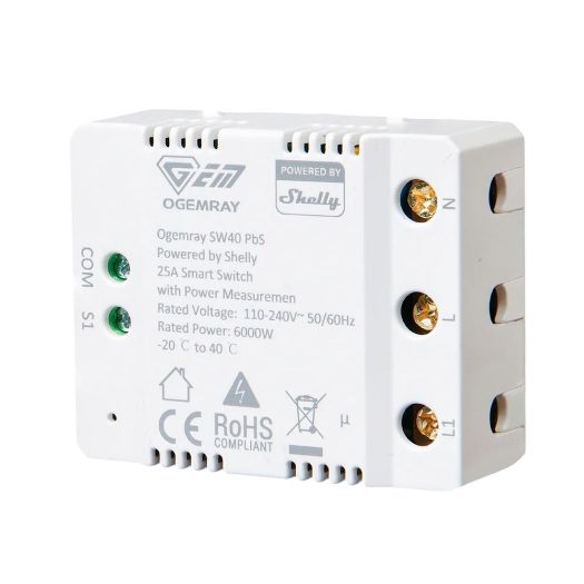 SH-OG-SMART-RELAY-25A, Ogemray pametni relej 25A, WiFi 2.4 GHz / Bluetooth