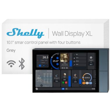 SH-WALL-DISPLAY-XL-SL, Shelly zidni displej XL srebrne boje, Wi, Fi 6 Dvopojasni / Bluetooth 5.4