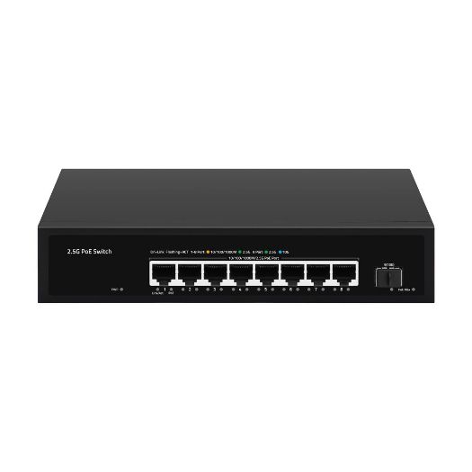 SW98HIPOE-2AZXF-150-V2, Višegigabitni PoE Prekidač 2, 5Gbps, 8 PoE portova + 1 Uplink SFP 10G