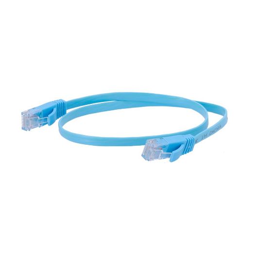 UTP6-05B-FLAT, UTP kabel ravni, Ethernet, Konektori RJ45, Kategorija 6, 0, 5 m