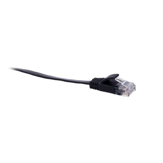 UTP6-05BK-FLAT, UTP kabel ravni, Ethernet, Konektori RJ45, Kategorija 6, 0, 5 m