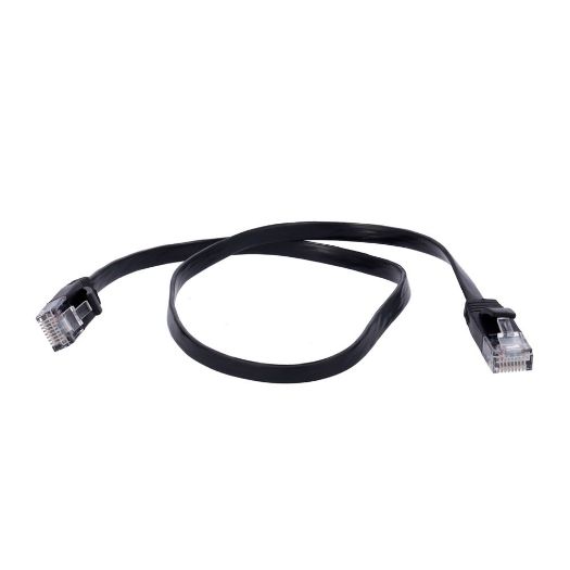 UTP6-05BK-FLAT, UTP kabel ravni, Ethernet, Konektori RJ45, Kategorija 6, 0, 5 m