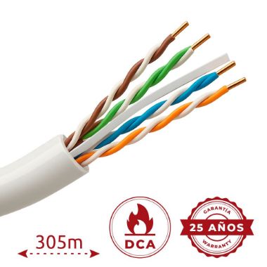 UTP6-305-BC-H-Dca, Halogen, besplatni kruti UTP kabel, Kategorija 6, U skladu s 90m Fluke testom