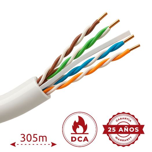 UTP6-305-BC-H-Dca, Halogen, besplatni kruti UTP kabel, Kategorija 6, U skladu s 90m Fluke testom