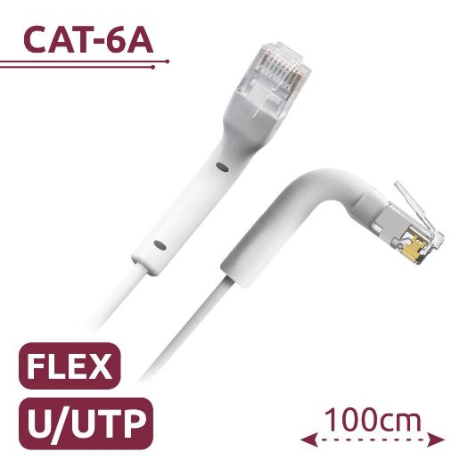 UTP6A-FLEX-1W, Fleksibilni UTP kabel, Ethernet, RJ45 konektori, Kategorija 6A