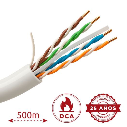 UV-UTP6-500-BC24AWG-DCA-R-W, Uniview UTP kabel kategorije 6, Vozač OFC, 100% bakar
